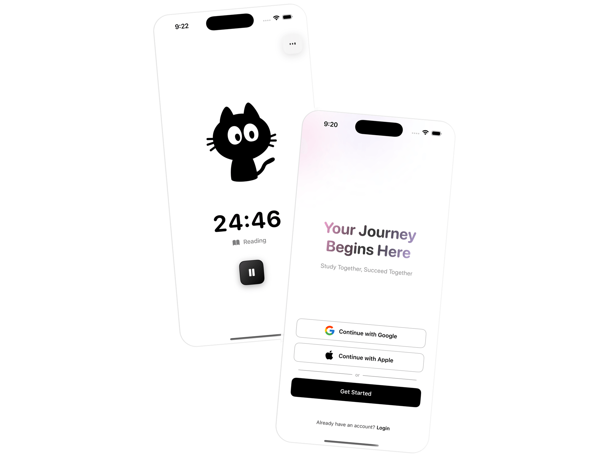 Tenet app mockup